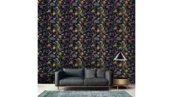 Carta da parati Lemons and birds di Adriani e Rossi
