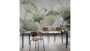 Carta da parati Lotus Leaves di Adriani e Rossi