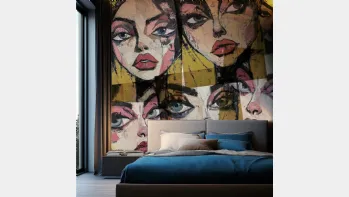 Carta da parati Woman Look di Adriani e Rossi