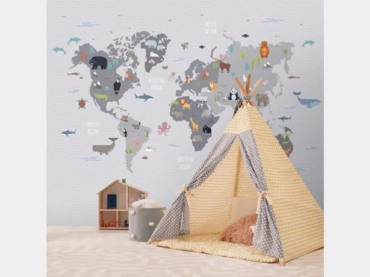 Carta da parati World Kids di Adriani e Rossi