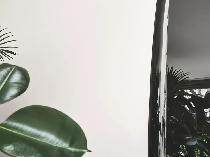 Specchio con cornice in vetro Colette di Calligaris