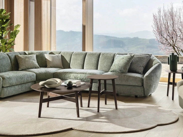 Tappeto dal design originale Curved di Calligaris