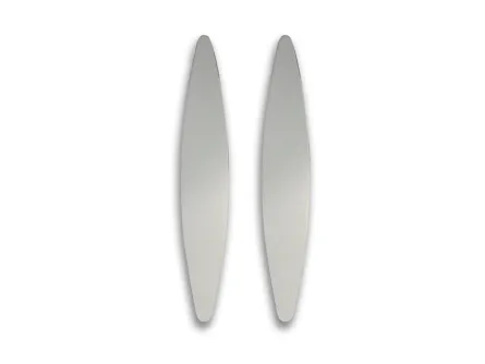 Specchio ovale allungato senza cornice Dioscuri di Riflessi