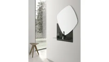 Specchio con mensola in metallo Double Trouble di Target Point
