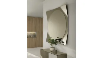 Specchio Lynx con cornice a specchio di Target Point