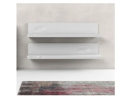 Mensola Line in finitura laccato bianco di Adriani e Rossi