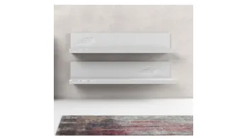 Mensola Line in finitura laccato bianco di Adriani e Rossi