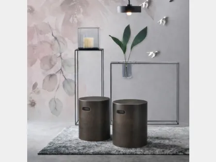 Pouf Nappe in gres porcellanato di Adriani e Rossi