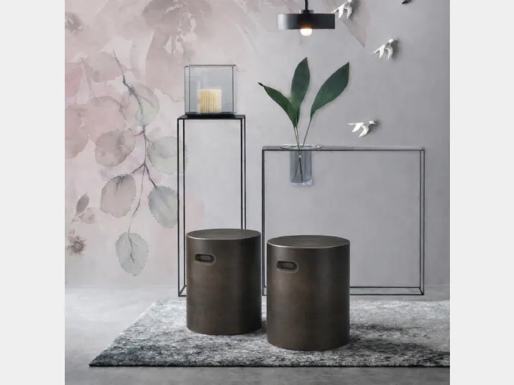 Pouf Nappe in gres porcellanato di Adriani e Rossi