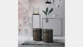 Pouf Nappe in gres porcellanato di Adriani e Rossi