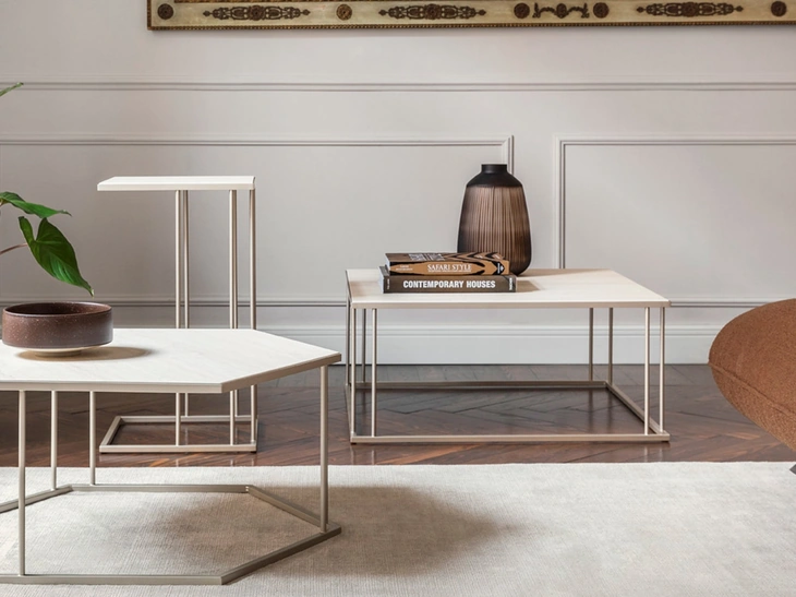 Renee esagonale, rettangolare e da divano in vetroceramica di Calligaris