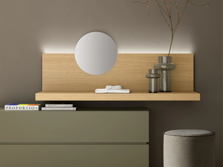 Specchio con boiserie Seta di Maronese