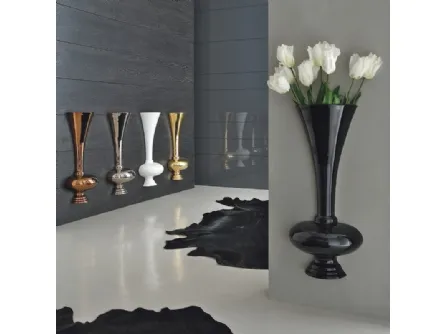 Vaso da muro di design in ceramica Tromba Fifty di Adriani e Rossi