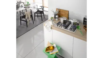 Piano Cottura KM 2312 a gas con bruciatore wok singolo di Miele