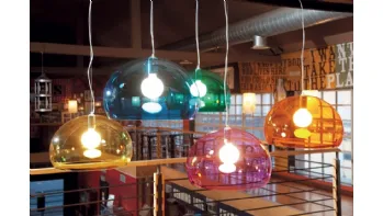 Lampada a sospensione in Pmma Big Fl/y di Kartell