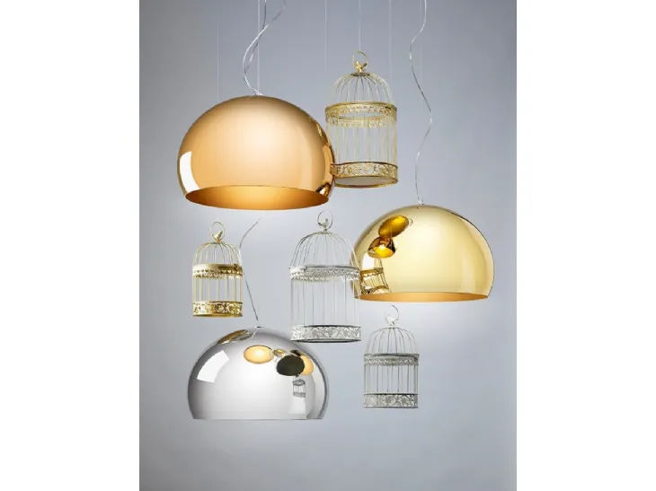 Lampada a sospensione in Pmma Small Fl/y di Kartell
