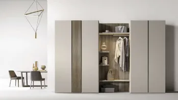 Armadio con ante battenti Utility Bora U454 di Moretti Compact Giorno Notte