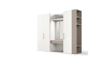 Armadio con ante battenti Utility Libeccio U452 di Moretti Compact Giorno Notte
