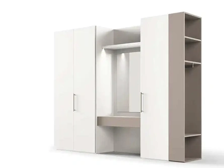 Armadio con ante battenti Utility Libeccio U452 di Moretti Compact Giorno Notte