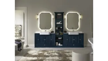 Mobile Bagno da appoggio in laccato opaco con piano in marmo ACANTHIS AC18 di Compab