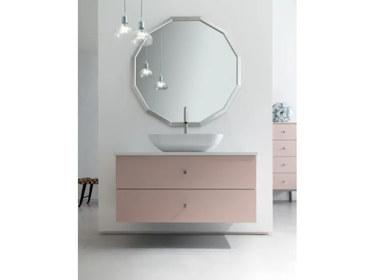 Mobile da Bagno sospeso in laccato opaco B201 BD018 di Compab