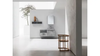 Mobile da Bagno sospeso in beton nobilitato B201 BD019 di Compab