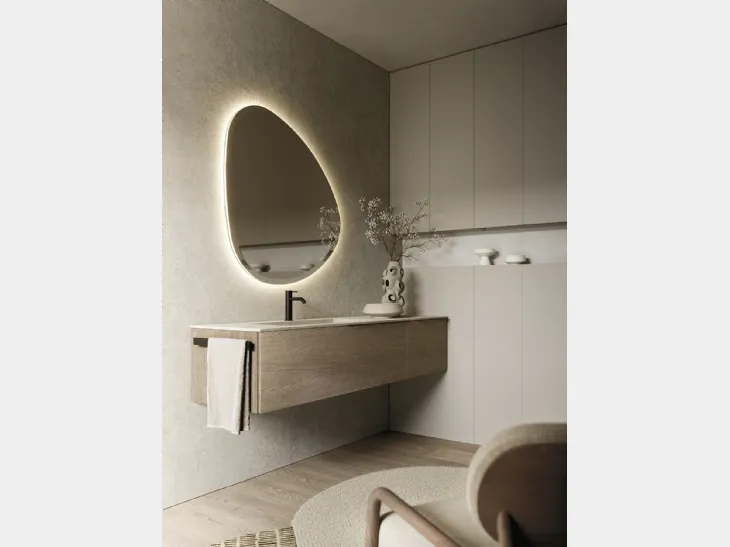 Mobile da Bagno sospeso Sky Liscio 35 di Arbi