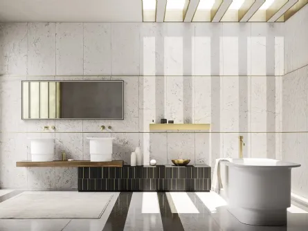 Mobile da Bagno Sky Texture 12 finitura golden nero di Arbi