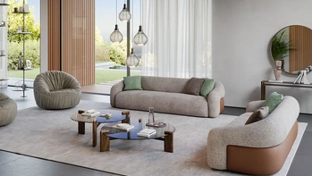 Divano lineare Baldwin di Cattelan Italia