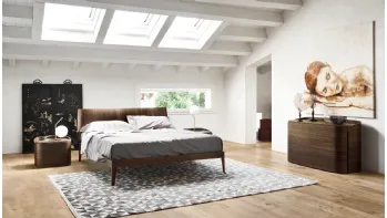 Letto Aliante Legno 1|0 in Rovere termotrattato di Sangiacomo