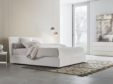 Letto in tessuto con box contenitore Beta Up di Pianca