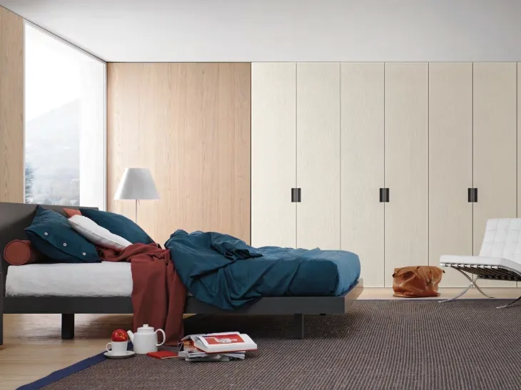 Letto in legno con testiera Brio di Sangiacomo