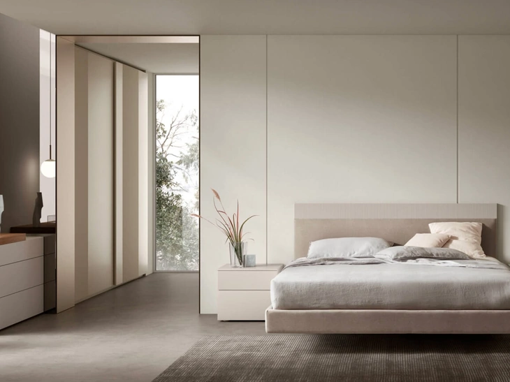 Letto con testiera Bumpy di Maronese