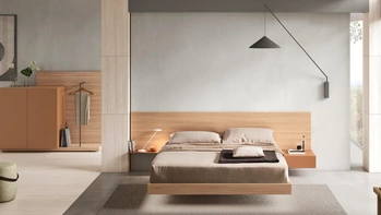 Letto con testiera Bumpy di Maronese