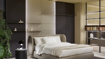 Letto imbottito Cosy con box contenitore di Sangiacomo