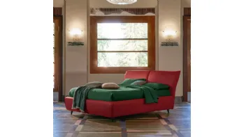 Letto Edward in pelle di Dorelan Letti