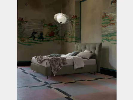 Letto in tessuto Gustav di Dorelan Letti