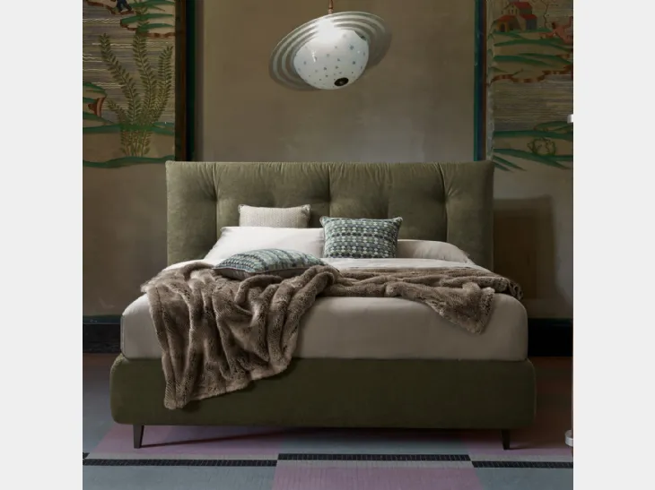 Letto in tessuto Gustav di Dorelan Letti