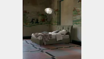 Letto in tessuto Gustav di Dorelan Letti