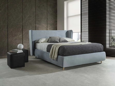 Letto imbottito Henry di Crippa Salotti