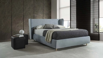 Letto imbottito Henry di Crippa Salotti