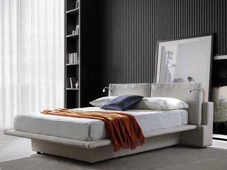 Letto Icon con box contenitore di Crippa Salotti