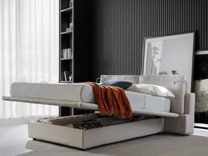 Letto Icon con box contenitore di Crippa Salotti