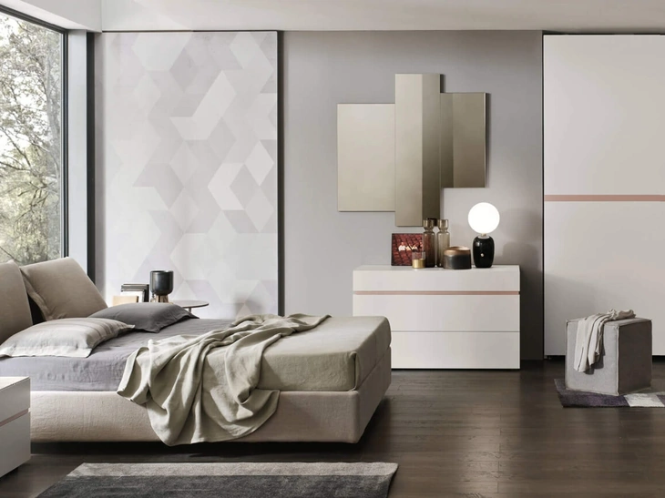 Letto imbottito Lola con contenitore di Maronese