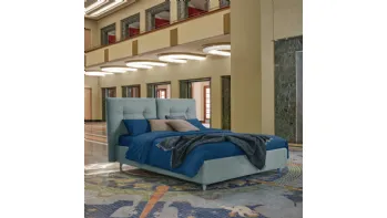 Letto Luke in tessuto imbottito di Dorelan Letti