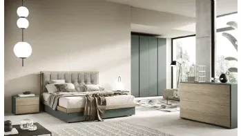 Letto Molding Pad C14 con box contenitore di Moretti Compact Giorno Notte