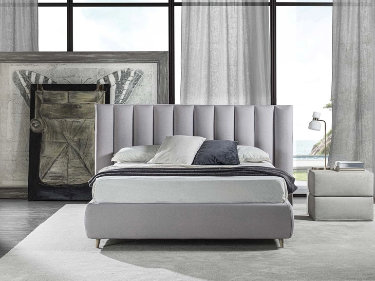Letto in tessuto Plain di Crippa Salotti