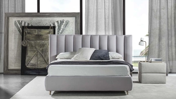 Letto in tessuto Plain di Crippa Salotti