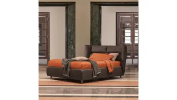 Letto matrimoniale in pelle Sandi di Dorelan Letti