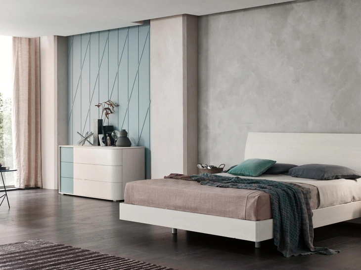 Letto con testiera Vela di Maronese